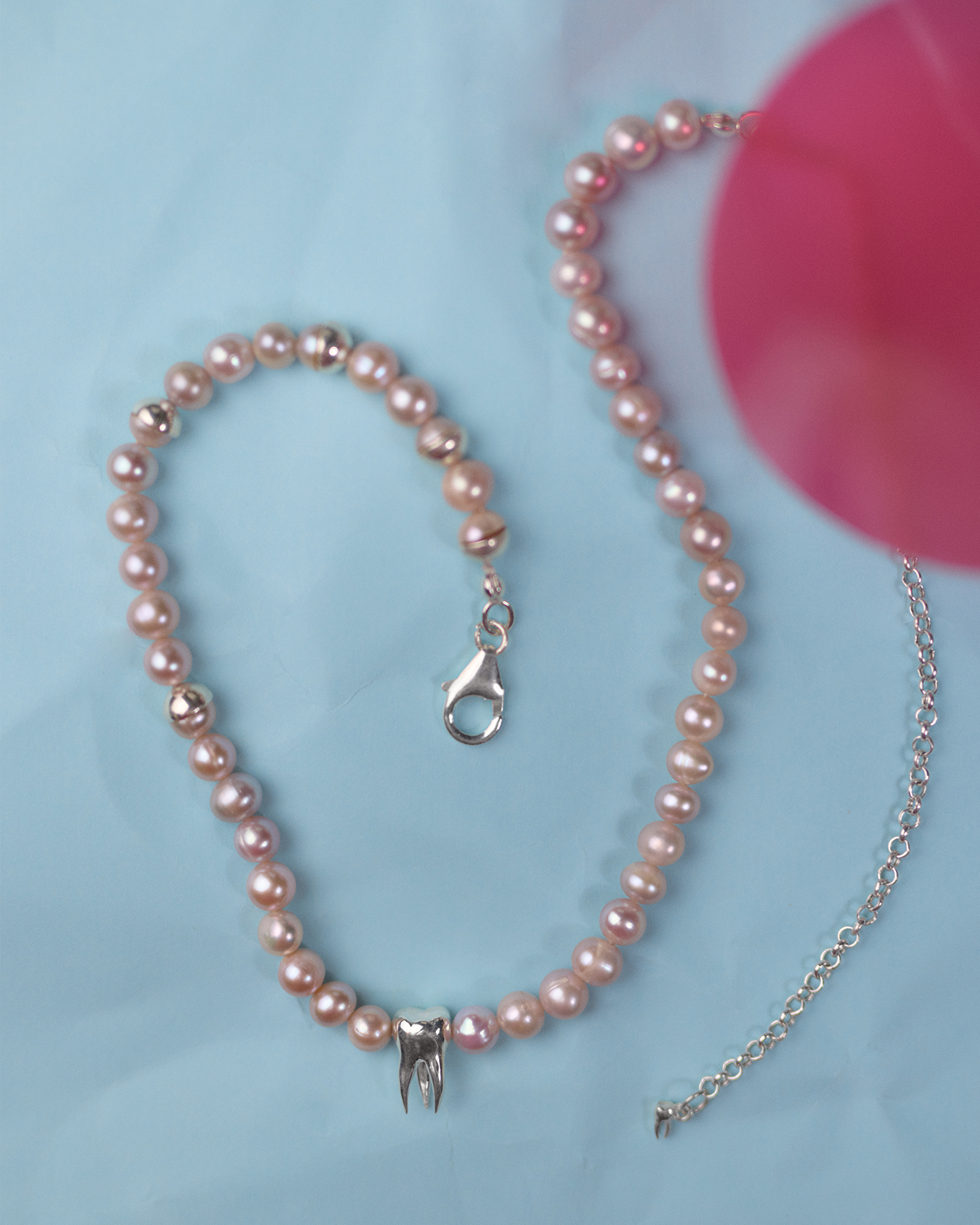 перли PINK x SILVER