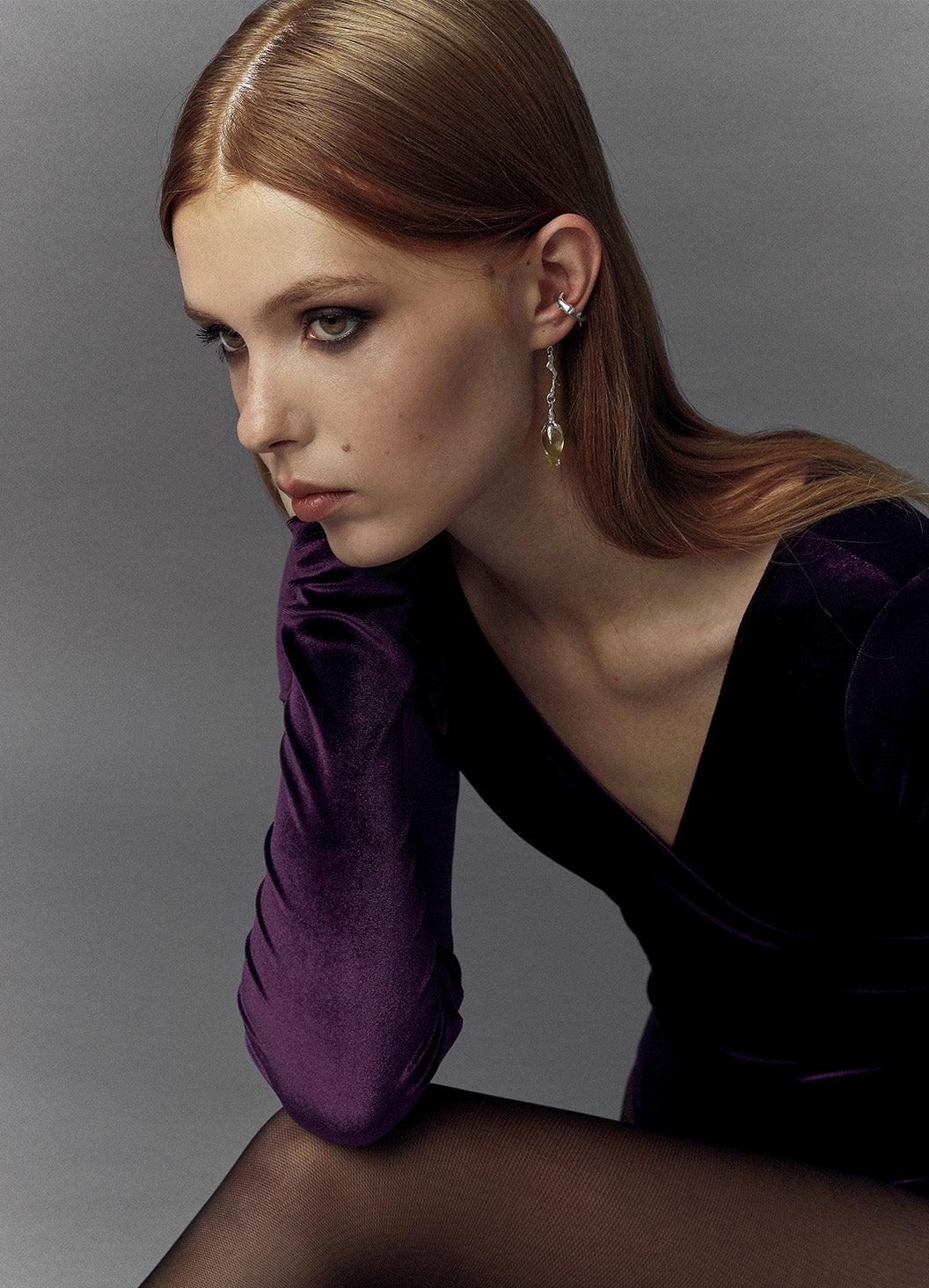 каф WILD ROSE SILVER X AMBER