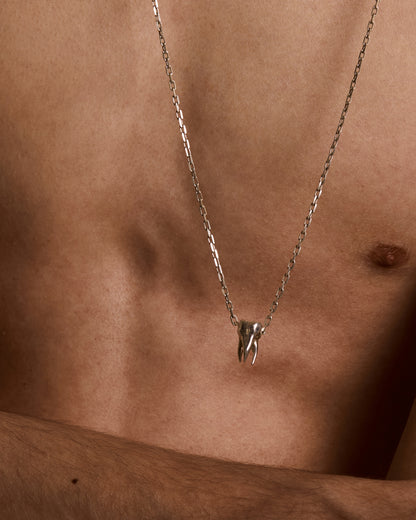 Кулон TOOTH Х срібний ланцюг