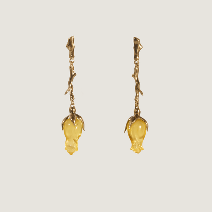 сережки WILD ROSE AMBER MIDAS TOUCH